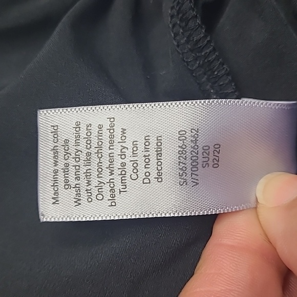 Athleta Girl On the Go Romper In Black Size  L (12) - Picture 13 of 16